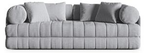 Divano grigio chiaro allungabile con rivestimento in bouclé 206 cm Kemi – Cosmopolitan Design