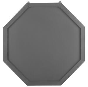 Specchio da parete Nero 80 x 80 cm con cornice geometrica ottagonale Beliani