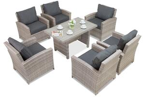 Un set di mobili da giardino Parma Premium grigio Garden Point