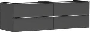 Hansgrohe Xelu Q Meuble sous-lavabo, 1560x550, 4 tiroirs, pour vasques à poser, sans découpe de siphon, 54091000, 54091000
