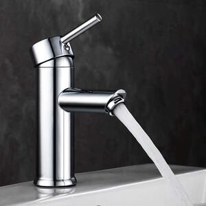 Rubinetto per lavabo miscelatore bagno - Ottone - Acqua calda e fredda - Senza spruzzi - Per bagno