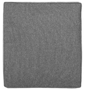 Fodere per cuscini per esterni Set federe per cuscini per schienale in tessuto grigio Beliani
