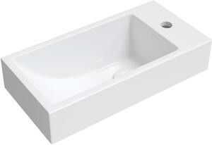Omnires Corfu M+ lavabo 50x25 cm rettangolare a parete-da appoggio bianco CorfuBP