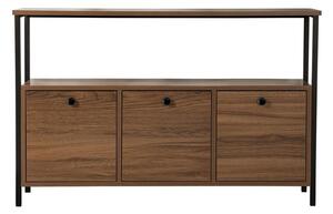 Tavolo consolle colore naturale scuro con effetto noce 29,5x120 cm Solace – Kalune Design