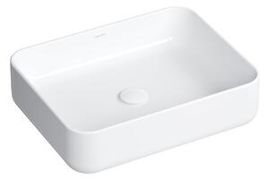 Omnires Corona lavabo 50x39 cm rettangolare da appoggio bianco CORONA500BP