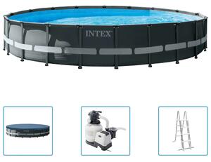 INTEX Set Piscina Rotonda Ultra XTR Frame 610x122 cm