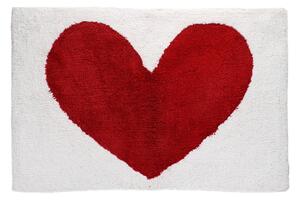 Tappetino per il bagno rosso/bianco 50x80 cm Heart – Rex London
