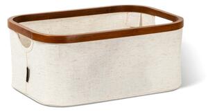 Scatola color crema in tessuto 38x26x16 cm Bamboo/Linen – Bigso