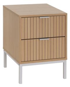 Comodino di colore naturale con effetto rovere Mid-Lines – Casa Selección