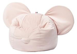 Pouf a sacco per bambini rosa chiaro Ears – The Brooklyn Kids