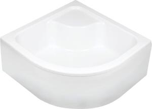 Deante Deep piatto doccia semicircolare 80x80 cm bianco KTD_042B