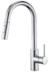 Miscelatore da cucina estraibile - Cromato - Acciaio inox - Rotazione 360°
