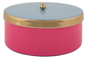 Scatola decorativa rosa in metallo ø 16x6 cm Double Funky – PT LIVING
