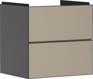 Hansgrohe Xevolos E Armoire sous lavabo, 2 tiroirs, SoftClose, 580x475x555mm, pour lavabo, 54177390, 54177390