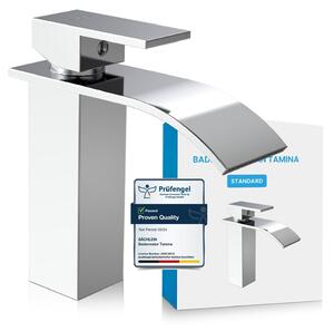 Rubinetto da bagno - Miscelatore monocomando - Design a cascata - Cromo