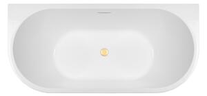 Set vasca da bagno a parete Oltens Delva 12019000, copertura piletta Oltens 09002800