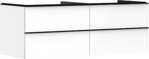 Hansgrohe Xelu Q Meuble sous-lavabo, 1360x550, 4 tiroirs, pour vasques à poser, sans découpe de siphon, 54086670, 54086670