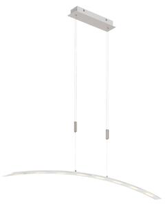 Lindby Lampada a sospensione LED Manon, regolabile in altezza, grigio, metallo