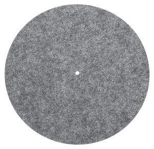 Piatto girevole, colore grigio scuro, diametro 25,4 cm, con rivestimento in feltro per ridurre le vibrazioni