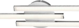 BRILONER Plafoniera a LED, alluminio, 3 LED da 6W, design lineare