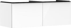 Hansgrohe Xelu Q Meuble sous-lavabo, 1360x550, 2 tiroirs, pour console avec vasque à poser, poli, 54066670, 54066670