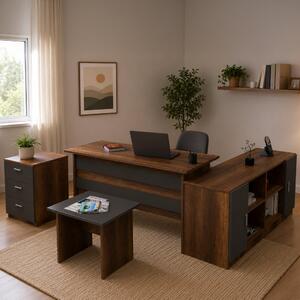 Abutilon - set da Ufficio, Marrone Noce, Modulabile