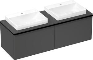 Hansgrohe Xelu Q Meuble sous-lavabo, 1560x550, 2 tiroirs, pour console avec vasque à poser, poli, 54071670, 54071670