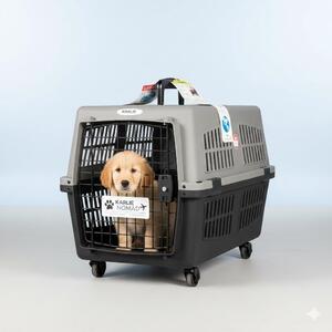 Trasportino per cani Karlie Nomad L, con portellone in metallo
