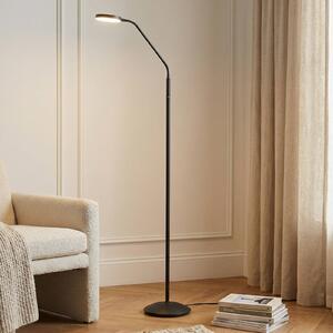 Lampada da terra a LED Elvyn Lindby, dimmerabile, Nero, Soggiorno / Sala da pranzo, Metallo, Moderno, Lampada LED da terra