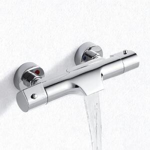 Miscelatore per vasca cascata termostatico - Doccetta per vasca - 150 mm - Cromato