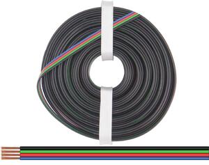 Cavo a quattro fili 0,50 mm² / 10 m per strisce LED RGB