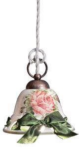 Sospensione a una lampada da interno in materiale Ceramico NAPOLI CLASSIC Diametro ? 15xh15cm peso 1 kg - Attacco Lampada E 14 Vintage Tortora