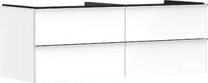 Hansgrohe Xelu Q Meuble sous-lavabo, 1360x550, 4 tiroirs, pour vasques à poser, sans découpe de siphon, 54086000, 54086000