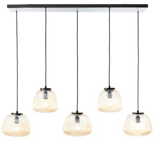 BRILLIANT Lampada a sospensione a 5 luci, modello Kaizen, colore nero, grado di protezione IP20, attacco E27, dimmerabile, adatta per lampadine standard