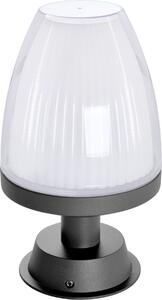 Lampada da terra, lampada da zoccolo, lampada da esterno, E27, antracite, IP44, illuminazione da giardino, moderna, lampada da esterno in alluminio da 21,6 cm, RD1901-200