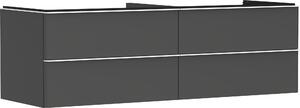 Hansgrohe Xelu Q Meuble sous-lavabo, 1560x550, 4 tiroirs, pour vasques à poser, sans découpe de siphon, 54091700, 54091700