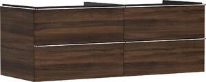 Hansgrohe Xelu Q Meuble sous-lavabo, 1360x550, 4 tiroirs, pour vasques à poser, sans découpe de siphon, 54089000, 54089000