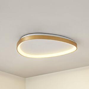 Plafoniera a LED Asken Lucande, dimmerabile, Ottone / Oro, Soggiorno / Sala da pranzo, Alluminio, Moderno, Plafoniera LED