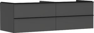 Hansgrohe Xelu Q Meuble sous-lavabo, 1560x550, 4 tiroirs, pour vasques à poser, sans découpe de siphon, 54091670, 54091670