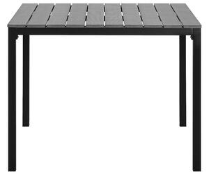 Tavolo da giardino in alluminio grigio e Nero resistente agli agenti atmosferici moderno Beliani
