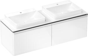 Hansgrohe Xelu Q Meuble sous-lavabo, 1560x550, 2 tiroirs, pour console avec vasque à poser, poli, 54070000, 54070000
