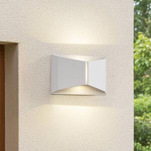 Applique da esterni a LED Anlira Lindby, Bianco / Opale, Metallo, Moderno, Applique LED da esterni