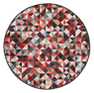 Tappeto rotondo rosso/grigio lavabile ø 150 cm Ignite – Mila Home