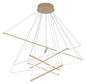 Sospensione Moderna Dna Alluminio Oro Led 50W