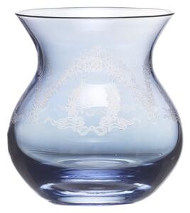 Bomboniera per matrimonio. Vaso barocco in Cristallo azzurro cm. H. 10 - Senza Scatola