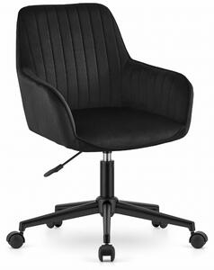 Poltroncina Girevole - Leobert - Roxy - Velluto Nero