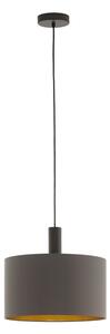 Lampadario A Sospensione Contemporaneo Concessa 1 Acciaio Marrone Oro 1 Luce E27