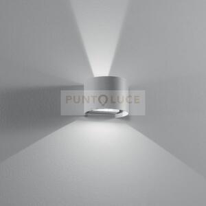 Applique led delta grigio 2x5w 950lm cct 3000-4000k ip54 10x14x12cm