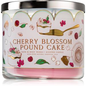 Bath & Body Works Cherry Blossom Pound Cake candela profumata 411 g