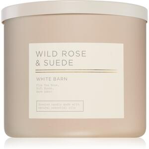 Bath & Body Works Wild Rose & Suede candela profumata 411 g